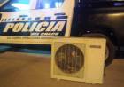 SE LLEVARON UN AIRE ACONDICIONADO, PERO NO ESCAPARON DE LOS AGENTES 
