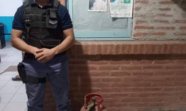 AVÍA TERAI: APROVECHO LAS PRECIPITACIONES PARA ROBAR UN TUBO DE GAS A SU VECINA