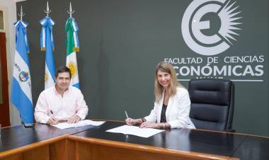 PRODUCCIÓN FIRMÓ UN CONVENIO CON LA FACULTAD DE CIENCIAS ECONÓMICAS 