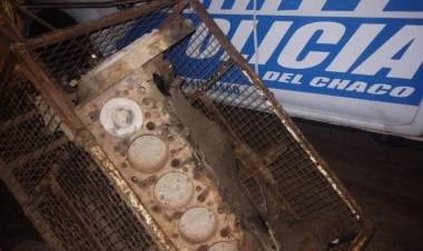 INTENTARON LLEVARSE UN MOTOR DE COLECTIVO DE UN DEPÓSITO, LOS DESCUBRIERON