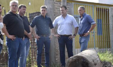 REACTIVACIÓN DE OBRAS: ZDERO CONSTATÓ LOS TRABAJOS EN VILLA DEL OESTE, DE RESISTENCIA