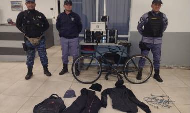 LABOR PREVENTIVA DE LOS AGENTES PERMITIÓ EL SECUESTRO DE BIENES Y DE MOTOCICLETAS 