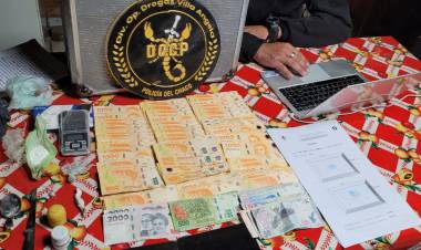 SAN BERNARDO: TRAS ALLANAMIENTO, SECUESTRAN DROGA, DINERO Y DETIENEN A UN HOMBRE 