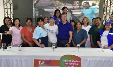 MIRAFLORES: EL GOBERNADOR ACOMPAÑÓ LA JORNADA DE CIERRE DE LA CAMPAÑA DE VACUNACIÓN EN LAS AMÉRICAS