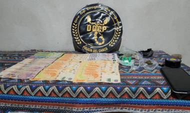 VILLA ÁNGELA: SECUESTRAN COCAÍNA Y MARIHUANA EN LA CASA DE UN JOVEN