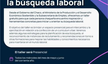 PRODUCCION BRINDA ACOMPAÑAMIENTO A LA BÚSQUEDA LABORAL