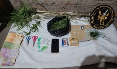 VILLA ÁNGELA: DEPARTAMENTO ANTINARCÓTICOS INTERIOR DAN CON UN DEALER EN EL BARRIO AVENIDA 