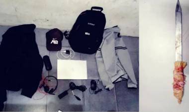 ROBÓ A PUNTA DE CUCHILLO Y TERMINÓ DETENIDO