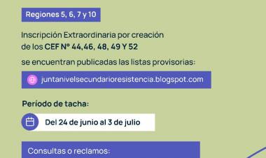 INSCRIPCIÓN DOCENTE POR CREACIÓN DE CENTROS DE EDUCACIÓN FÍSICA: YA ESTÁN PUBLICADAS LAS LISTAS PROVISORIAS