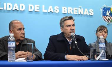 LAS BREÑAS: ZDERO ANUNCIÓ EL INICIO DE 16 CUADRAS DE PAVIMENTO Y OBRAS DE RIPIO PARA LA LOCALIDAD