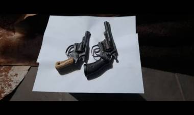 TRAS ALLANAMIENTO INCAUTAN DOS ARMAS DE FUEGO