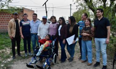 CAPITÁN SOLARI: LA VICEGOBERNADORA SCHNEIDER CONSTATÓ OBRAS Y MANTUVO REUNIONES CON DIVERSOS SECTORES