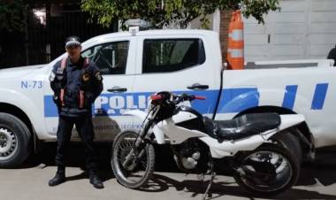 ZONA SUR: RECUPERARON UNA MOTOCICLETA ROBADA HACE 9 AÑOS