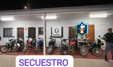 MÁS DE 25 MOTOCICLETAS SECUESTRADAS EN OPERATIVO DE PREVENCIÓN