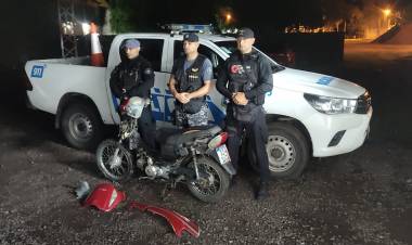 COMISARÍA BASAIL  SU EXPAREJA LE SUSTRAJO LA MOTO EN SANTA FE Y FUE RECUPERADA EN CHACO