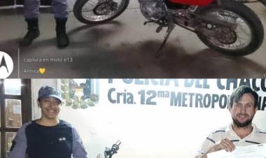 ABANDONÓ UNA MOTO CON PEDIDO DE SECUESTRO