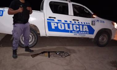 INTERCEPTAN A CUATROS SUJETOS CON ARMAS DE FUEGO Y SIN PERMISO DE CAZA HABILITANTE