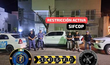 COMISARÍA PRIMERA: SECUESTRAN VEHÍCULO CON PEDIDO ACTIVO DE SECUESTRO EN PLAZA SAN MARTÍN