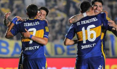 A BOCA LE TOMÓ UN TIEMPO PONER LA MÁQUINA EN MARCHA PERO GOLEÓ