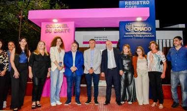 CORONEL DU GRATY: EL GOBERNADOR ZDERO INAUGURÓ LAS REFACCIONES DEL REGISTRO CIVIL