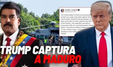 DONALD TRUMP CONFIRMÓ QUE EL DICTADOR NICOLÁS MADURO FUE CAPTURADO Y SACADO DE VENEZUELA
