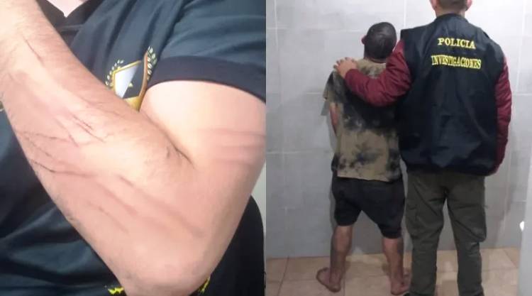 UN LADRÓN QUISO EVITAR SU DETENCIÓN AGREDIENDO A CINTAZOS A LOS POLICÍAS