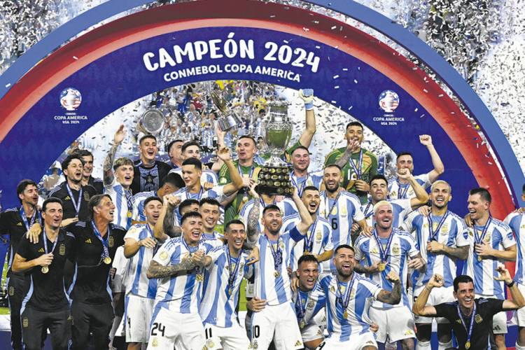 COPA AMÉRICA: ARGENTINA DERROTÓ A COLOMBIA Y FESTEJÓ EL TÍTULO EN MIAMI