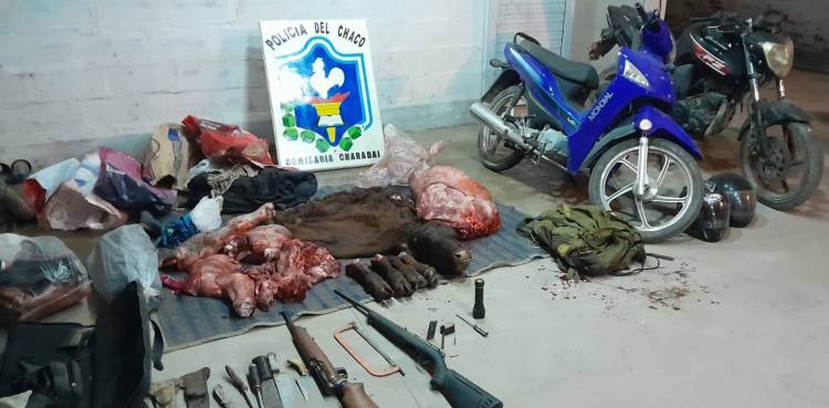 FUERON SORPRENDIDOS FAENANDO UN ANIMAL VACUNO