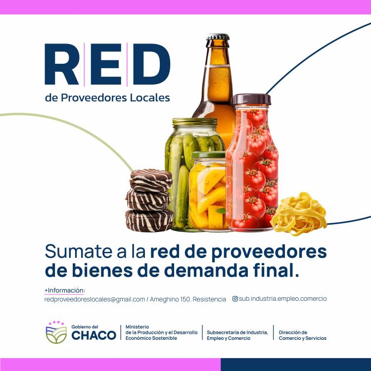 EL GOBIERNO OTORGA IMPORTANTES BENEFICIOS IMPOSITIVOS A LOS COMERCIOS CHAQUEÑOS QUE OFREZCAN EN SUS GÓNDOLAS BIENES ELABORADOS EN TERRITORIO PROVINCIAL