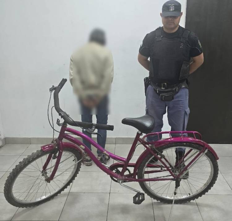 RAPIDA INTERVENCION PARA RECUPERAN UNA BICICLETA Y DETENER AL PRESUNTO AUTOR