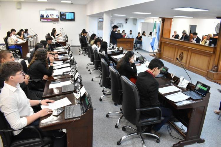 JÓVENES CHAQUEÑOS CONTINUARON SESIONANDO EN EL PARLAMENTO JUVENIL