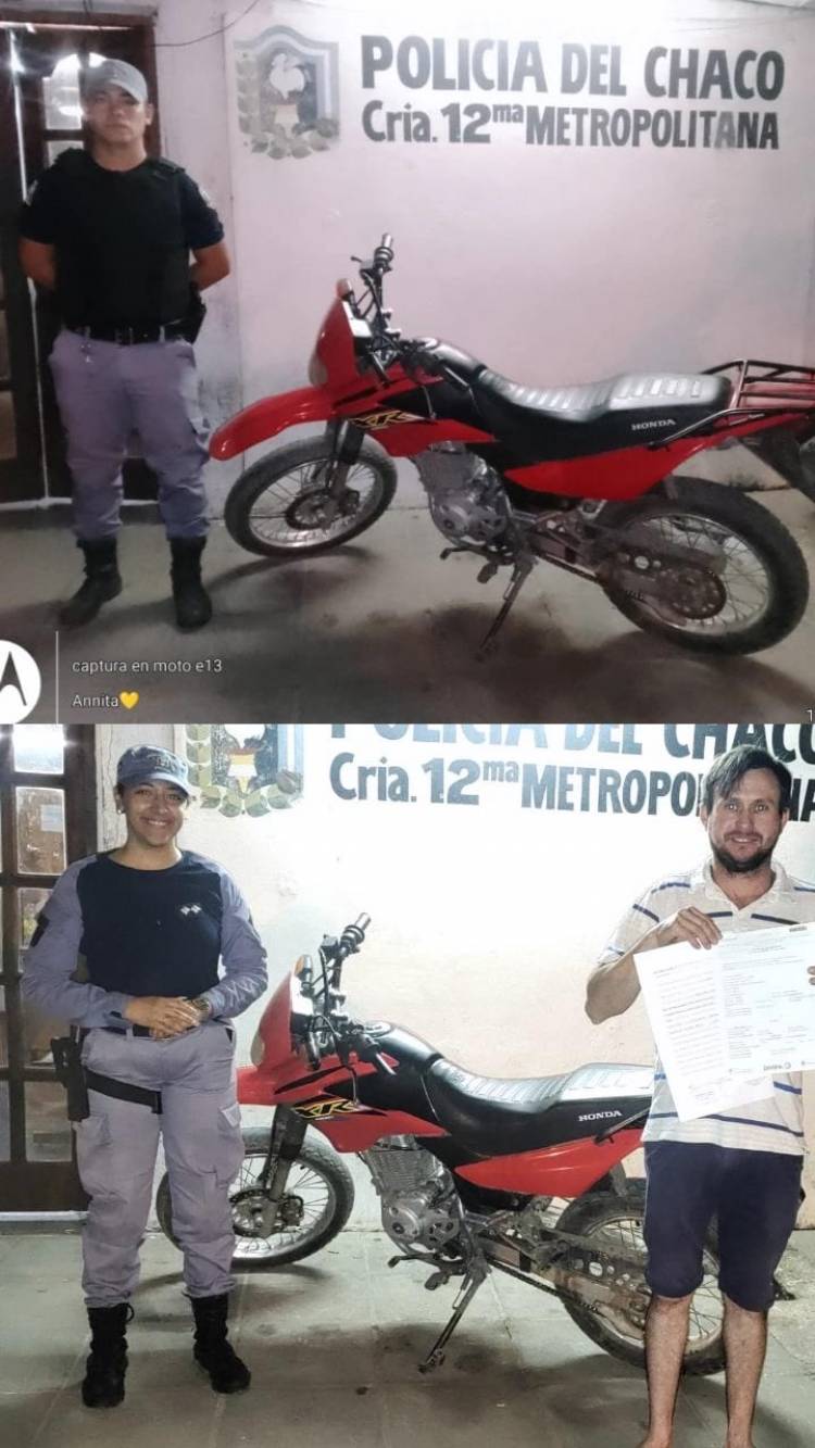 ABANDONÓ UNA MOTO CON PEDIDO DE SECUESTRO