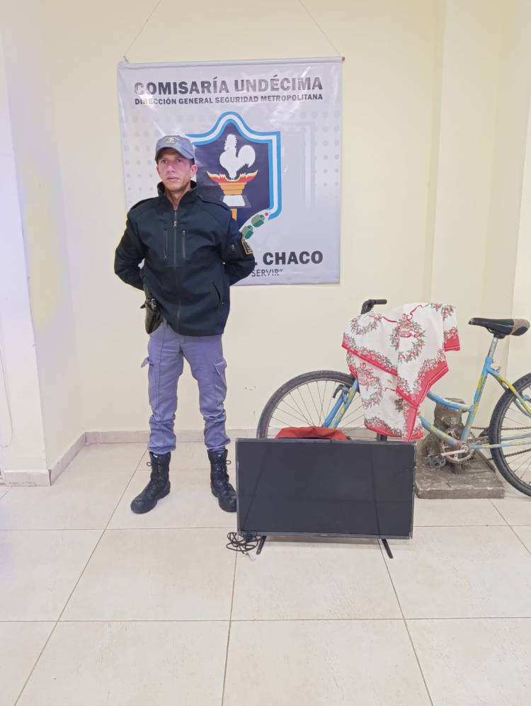 INGRESÓ A UNA VIVIENDA, SE LLEVÓ PERTENENCIAS PERO LOS AGENTES LOGRARON SECUESTRAR TODO