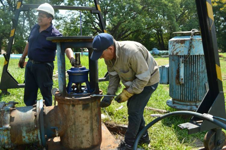 SAMEEP REALIZÓ TAREAS DE MANTENIMIENTO EN LAS CISTERNAS DE VILLA MONONA Y SUR PARA MEJORAR EL SERVICIO DE AGUA POTABLE
