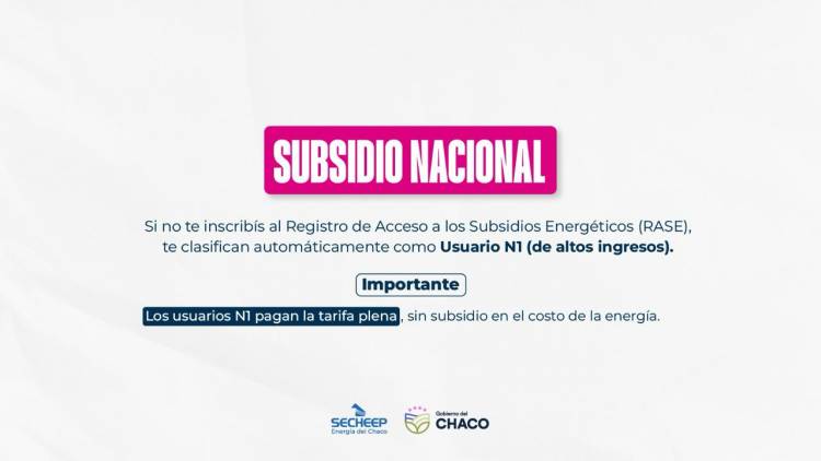 SECHEEP INSISTE EN LA INSCRIPCIÓN AL SUBSIDIO NACIONAL PARA OPTIMIZAR EL COSTO DE LA ENERGÍA Y FORTALECER EL USO EFICIENTE DESDE EL HOGAR
