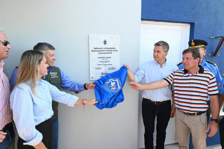 EL GOBERNADOR ZDERO INAUGURÓ LAS REFACCIONES Y AMPLIACIÓN DEL DESTACAMENTO RURAL COLONIA ALCALÁ