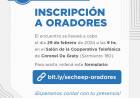 EL VIERNES 9 COMIENZA EL PERIODO DE INSCRIPCIÓN A LA AUDIENCIA PÚBLICA DE SECHEEP