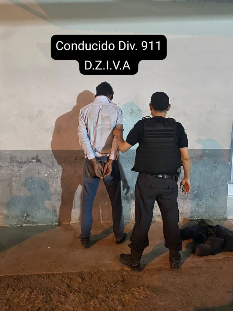DETIENEN A UN CIUDADANO POR DESORDEN Y EN LA ACCIÓN LESIONÓ A UN PERSONAL POLICIAL